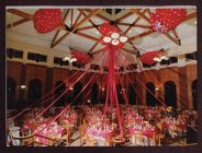 Decorated ballroom for celebration at the end of the Shared Visions capital campaign